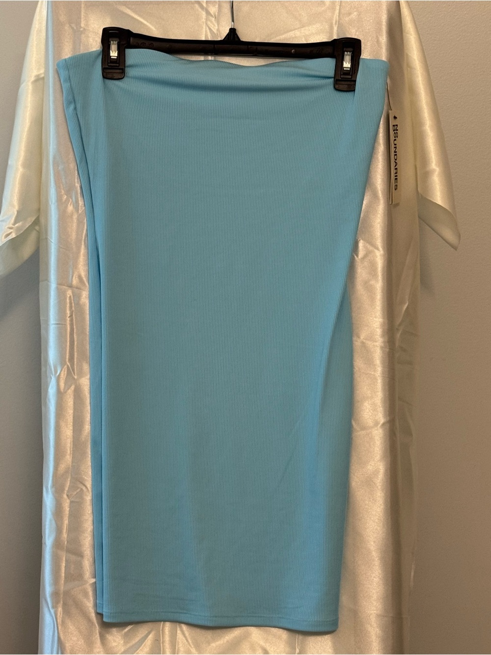 No Boundaries Light Blue Ribbed Tube dress or Skirt